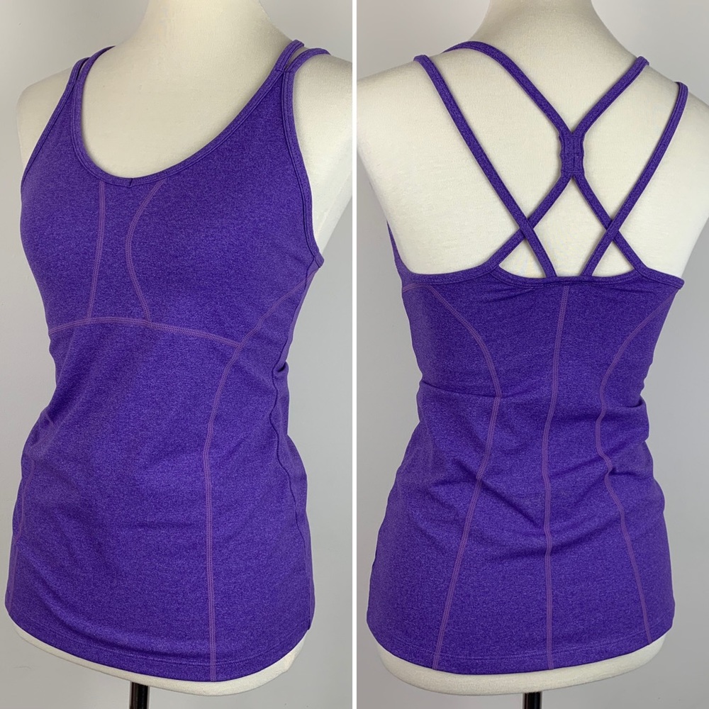 Athleta Criss-cross Strappy Back Tank Top w/ Bra